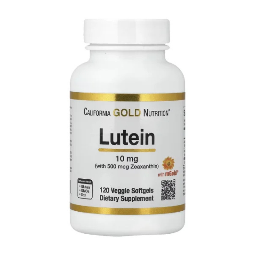 California Gold Nutrition, Lutein with Zeaxanthin from Marigold Extract, 120 Veggie Softgels in Pakistan