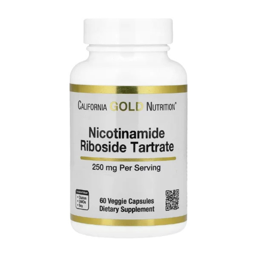 California Gold Nutrition, Nicotinamide Riboside Tartrate (NR), 250 mg, 60 Veggie Capsules in Pakistan