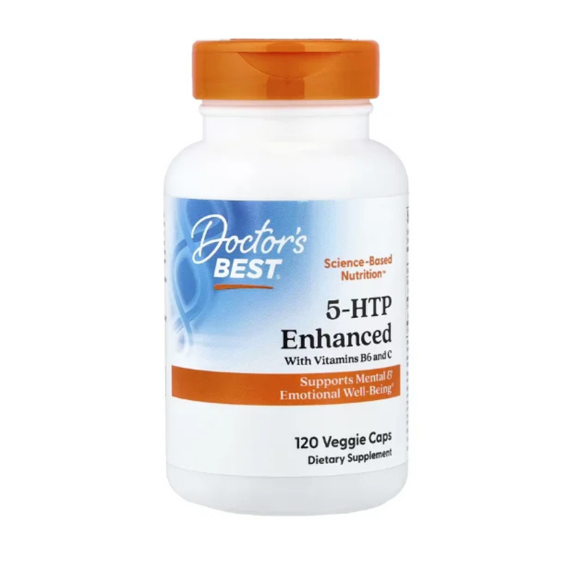 Doctor's Best, 5-HTP, Enhanced with Vitamins B6 and C, 120 Veggie Caps in Pakistan