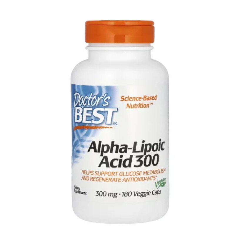 Doctor's Best, Alpha-Lipoic Acid 300, 300 mg, 180 Veggie Caps in Pakistan