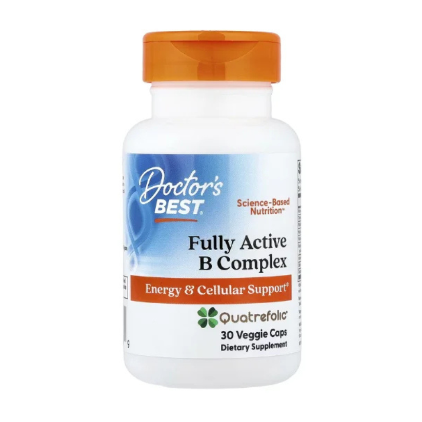 Doctor's Best, Fully Active B Complex with Quatrefolic, 30 Veggie Caps in Pakistan