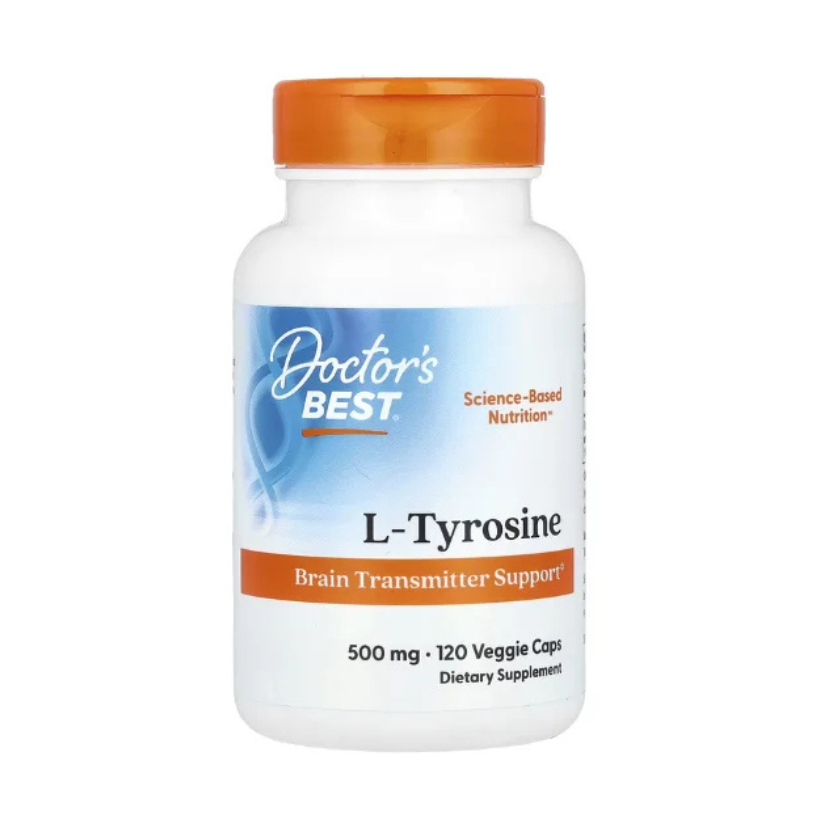 Doctor's Best, L-Tyrosine, 500 mg, 120 Veggie Caps in Pakistan