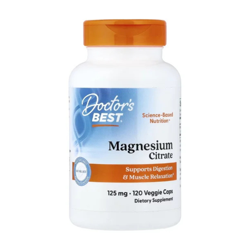 Doctor's Best, Magnesium Citrate, 125 mg, 120 Veggie Caps in Pakistan