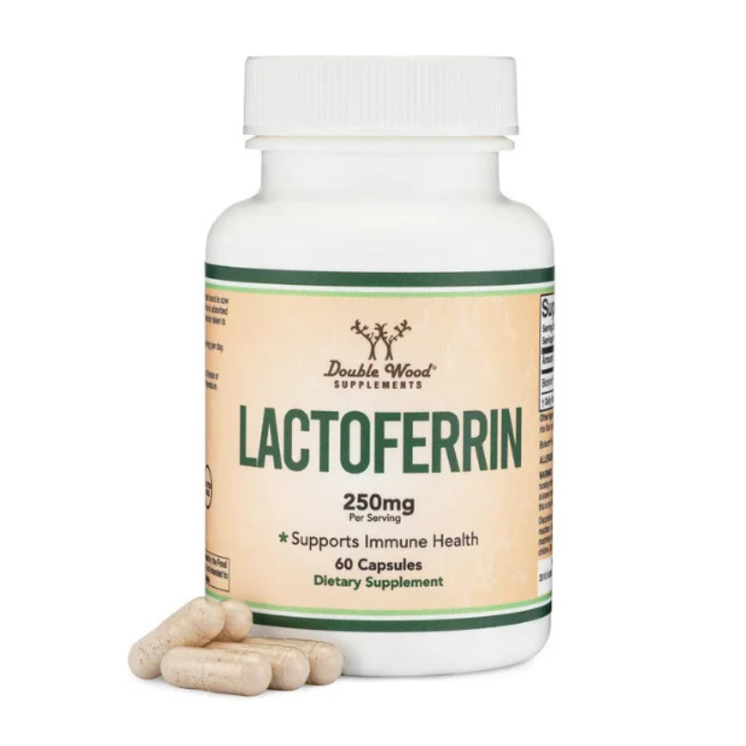 Double Wood Supplements, Lactoferrin, 250 mg, 60 Capsules in Pakistan