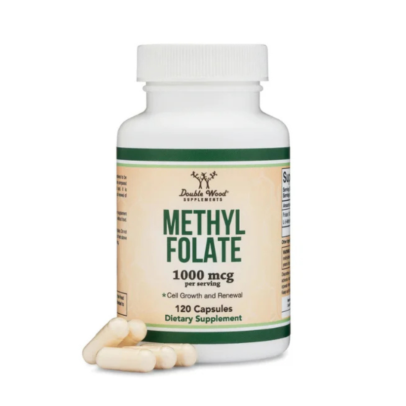 Double Wood Supplements, Methyl Folate, 1000 mcg, 120 Capsules in Pakistan