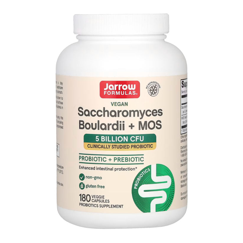 Jarrow Formulas, Vegan Saccharomyces Boulardii + MOS, 5 Billion CFU, 180 Veggie Capsules in Pakistan