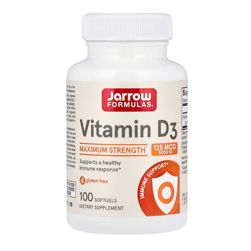 Jarrow Formulas, Vitamin D3, 125 mcg (5,000 IU), 100 Softgels in Pakistan