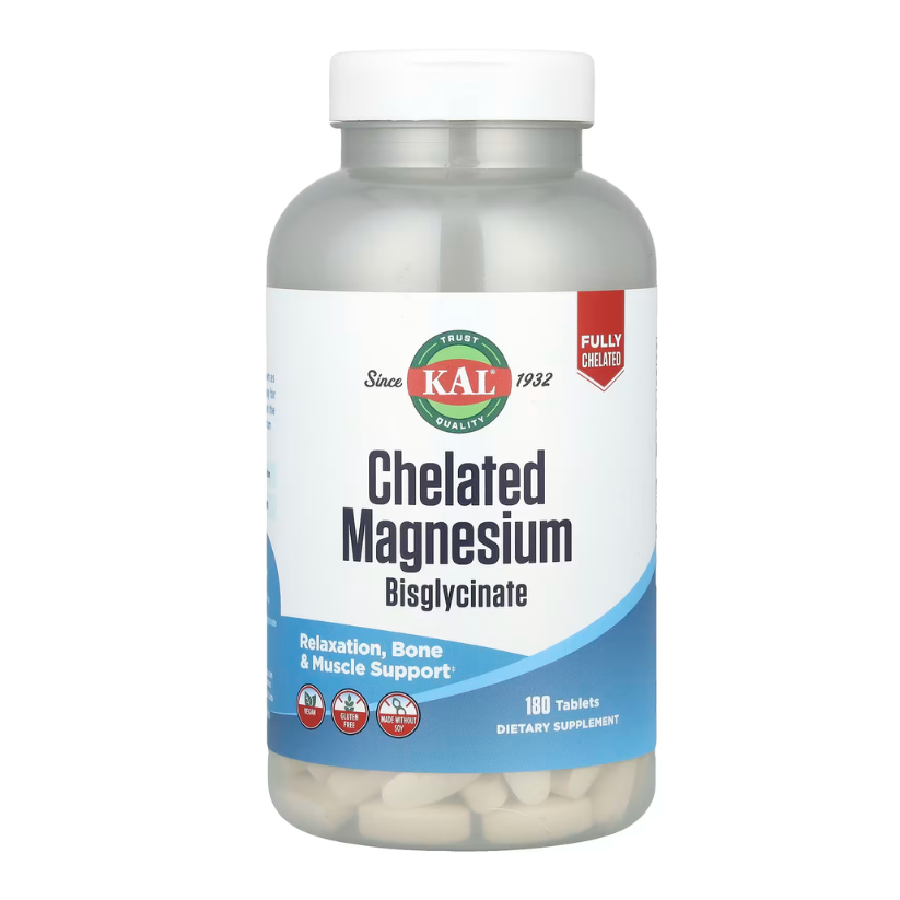 KAL, Chelated Magnesium Bisglycinate, 180 Tablets in Pakistan