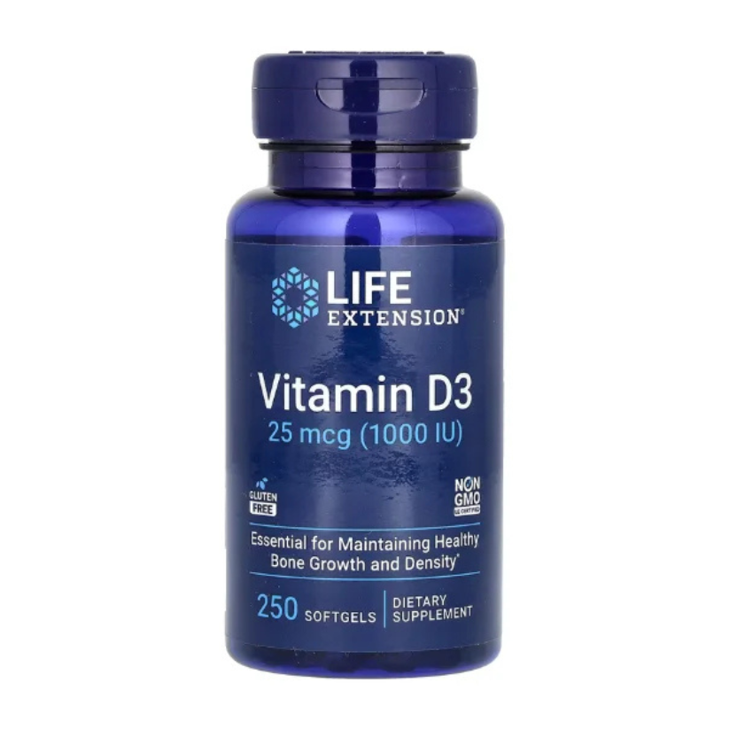 Life Extension, Vitamin D3, 25 mcg (1,000 IU), 250 Softgels in Pakistan