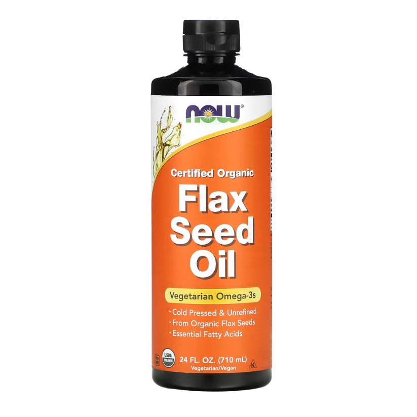 NOW Foods, Certified Organic Flax Seed Oil, 24 fl oz (710 ml) in Pakistan
