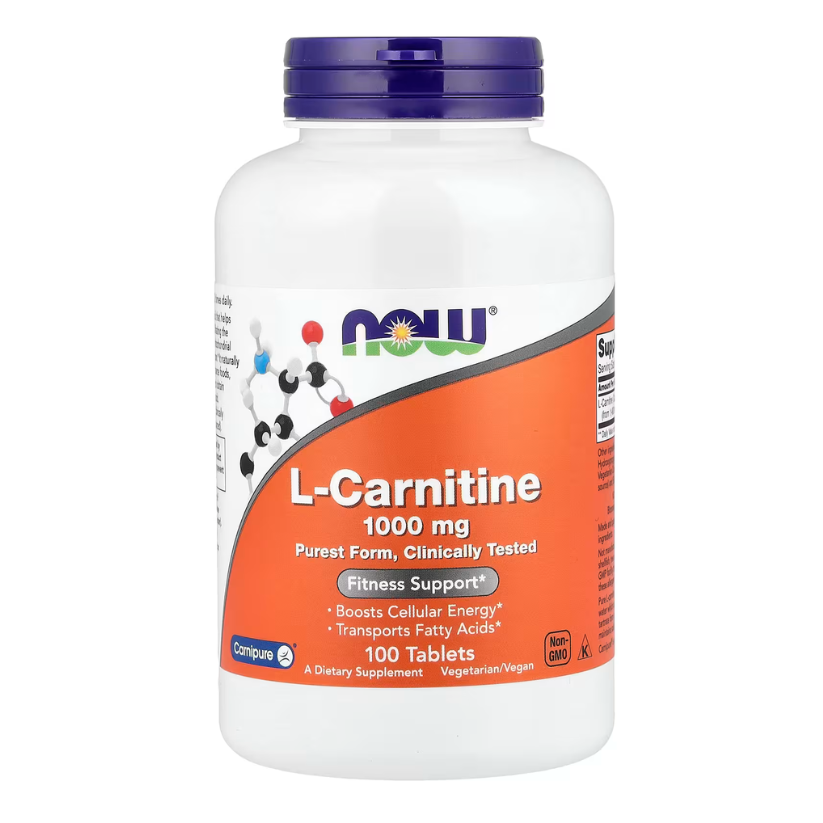 NOW Foods, L-Carnitine, 1,000 mg, 100 Tablets in Pakistan