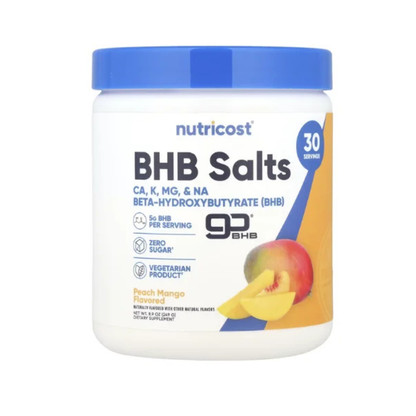 Nutricost, BHB Salts, goBHB®, Peach Mango, 8.9 oz (249 g) in Pakistan
