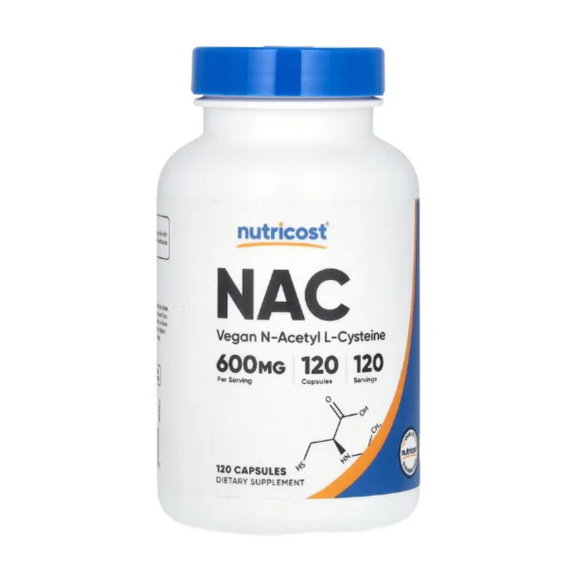 Nutricost, NAC, Vegan N-Acetyl L-Cysteine, 600 mg, 120 Capsules in Pakistan