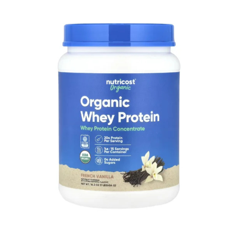 Nutricost, Organic Whey Protein, French Vanilla, 1 lb (454 g) in Pakistan