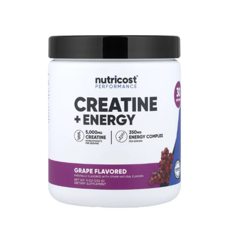 Nutricost, Performance, Creatine + Energy, Grape, 9 oz (252 g) in Pakistan