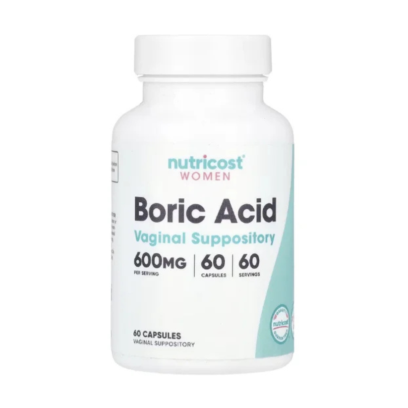 Nutricost, Women, Boric Acid, Vaginal Suppository, 600 mg, 60 Capsules in Pakistan
