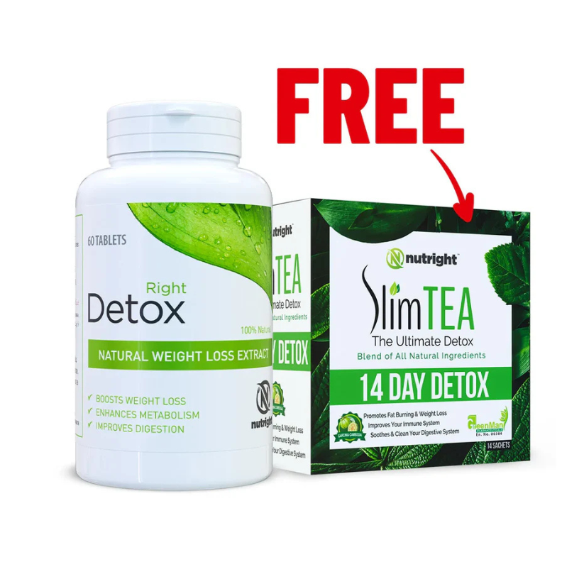Right Detox Tablets + SlimTea Bundle