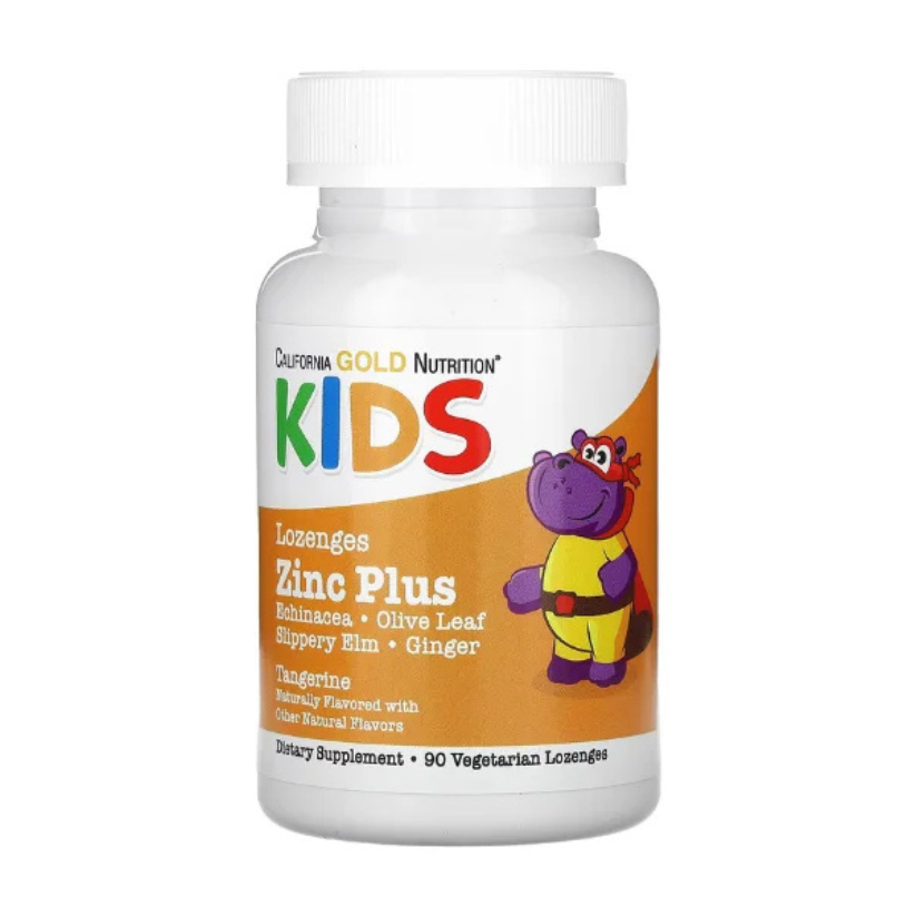 California Gold Nutrition, Zinc Plus Lozenge For Children, Natural Tangerine, 90 Lozenges in Pakistan