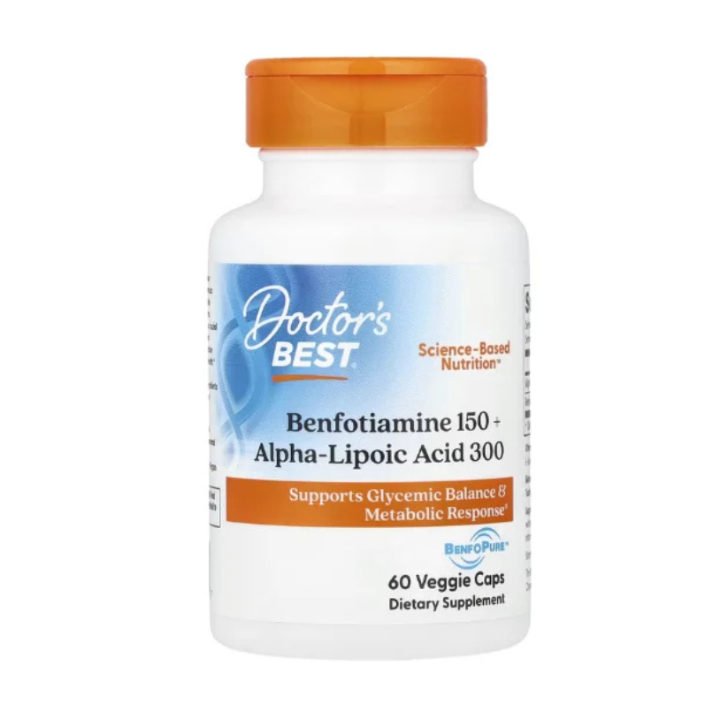 Doctor's Best, Benfotiamine 150 + Alpha-Lipoic Acid 300, 60 Caps in Pakistan
