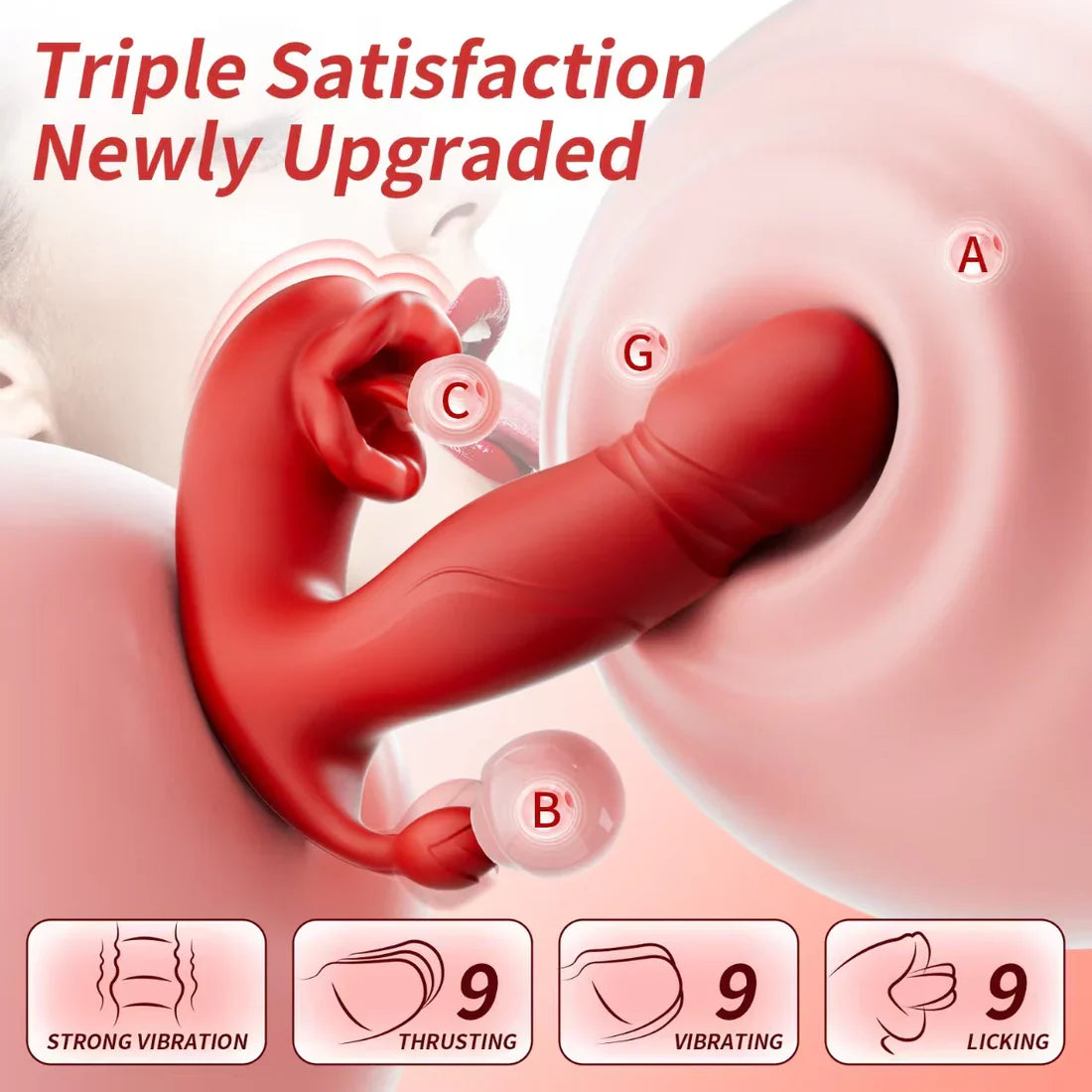 Buy Oral Sex Licking Toy For Women - 3 in 1 Pack
