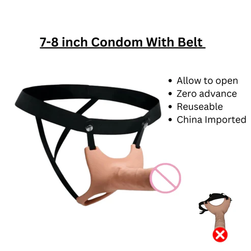 Buy Silicon Condom with Belt in Pakistan - Sex Toys