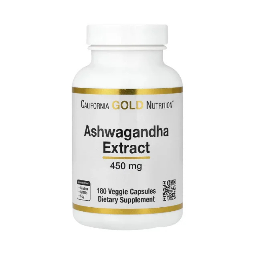 California Gold Nutrition, Ashwagandha, 450 mg, 180 Veggie Capsules in Pakistan
