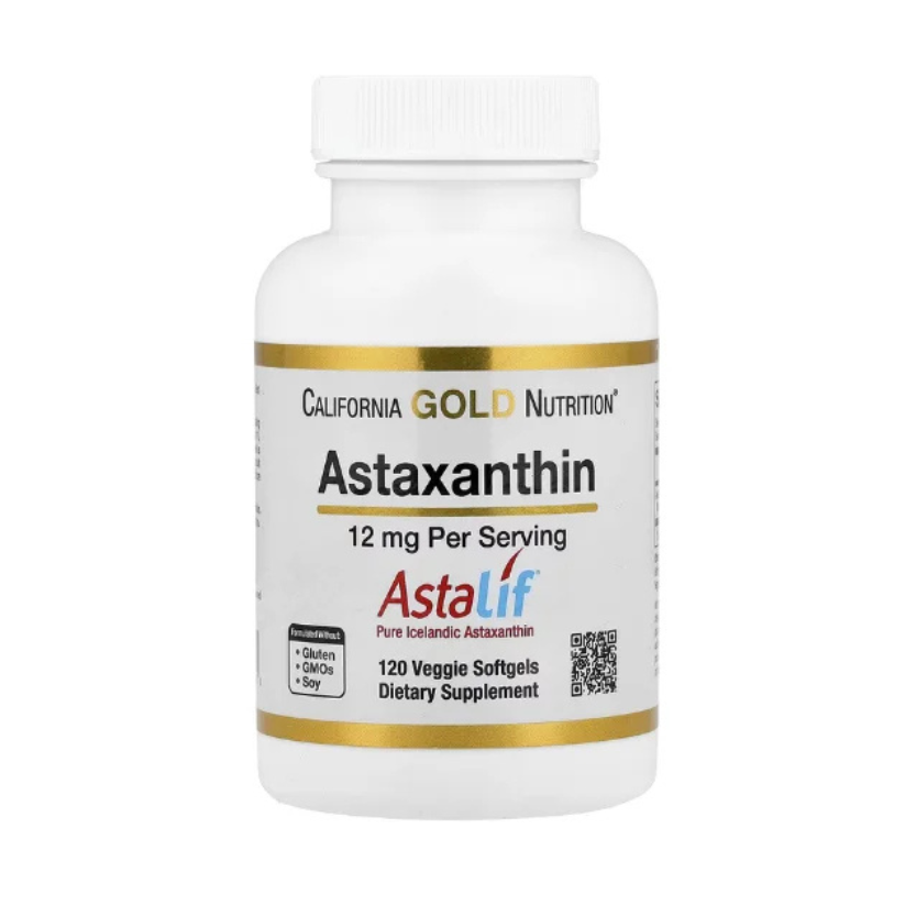 California Gold Nutrition, Astaxanthin, Astalif® Pure Icelandic, 12 mg, 120 Veggie Softgels in Pakistan