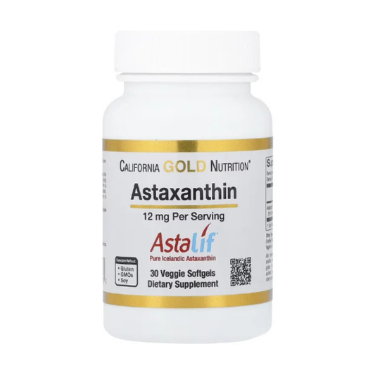 California Gold Nutrition, Astaxanthin, Astalif® Pure Icelandic, 12 mg, 30 Veggie Softgels in Pakistan