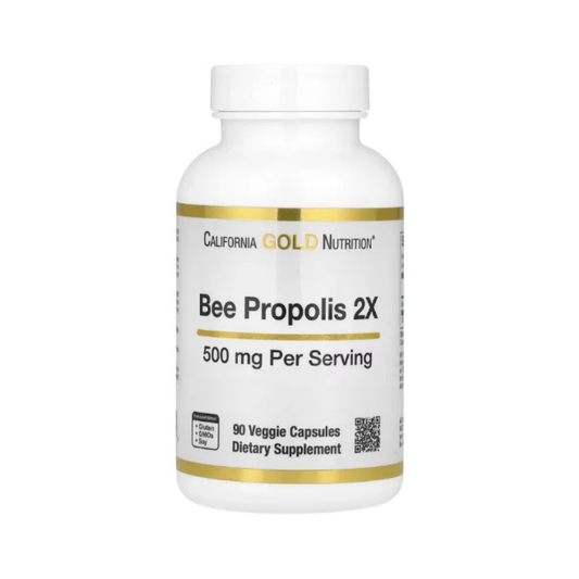 California Gold Nutrition, Bee Propolis 2X, Concentrated Extract, 500 mg, 90 Veggie Caps in Pakistan