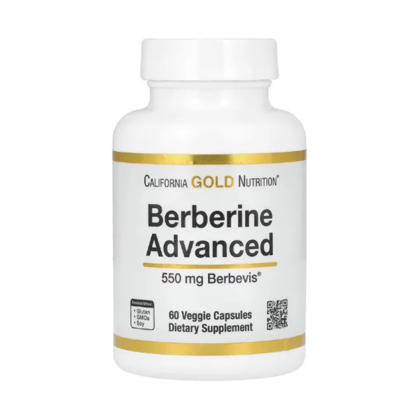 California Gold Nutrition, Berberine Advanced, Berbevis Phytosome, 550 mg, 60 Veggie Capsules in Pakistan
