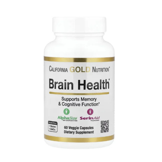California Gold Nutrition, Brain Health with Alpha-Glycerophosphorylcholine, 60 Veggie Capsules in Pakistan