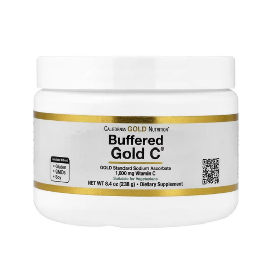 California Gold Nutrition, Buffered Gold C®, Non-Acidic Vitamin C Powder, Sodium Ascorbate, 8.4 oz (238 g) in Pakistan