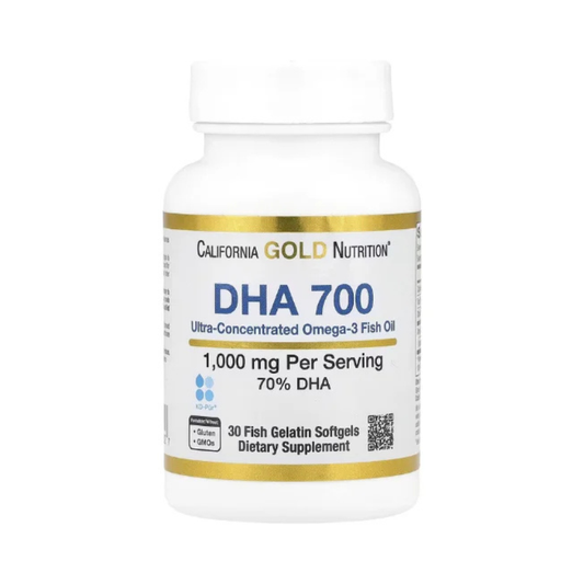 California Gold Nutrition, DHA 700 Fish Oil, Ultra-Concentrated, 1,000 mg, 30 Fish Gelatin Softgels in Pakistan
