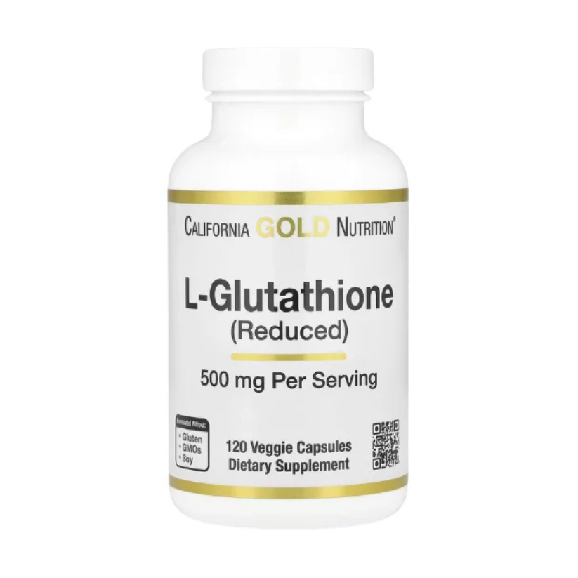 California Gold Nutrition, L-Glutathione (Reduced), 500 mg, 120 Veggie Capsules in Pakistan