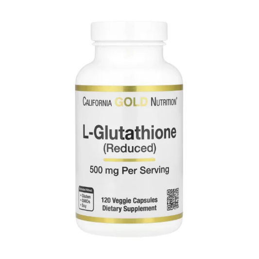 California Gold Nutrition, L-Glutathione (Reduced), 500 mg, 120 Veggie Capsules in Pakistan