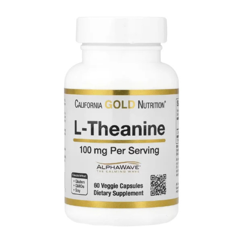 California Gold Nutrition, L-Theanine, Featuring AlphaWave®, 100 mg, 60 Veggie Capsules in Pakistan