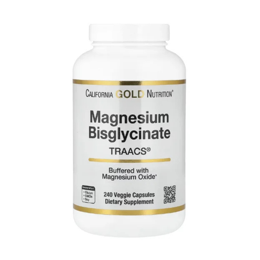California Gold Nutrition, Magnesium Bisglycinate Chelate, Albion TRAACS®, 240 Veggie Capsules in Pakistan