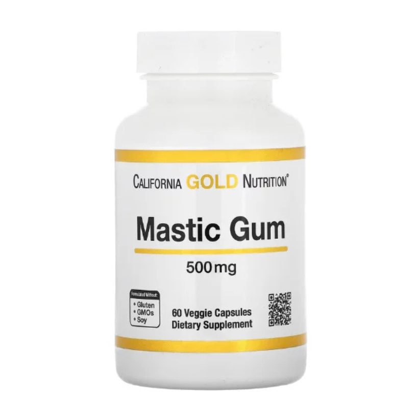 California Gold Nutrition, Mastic Gum, 500 mg, 60 Veggie Capsules in Pakistan