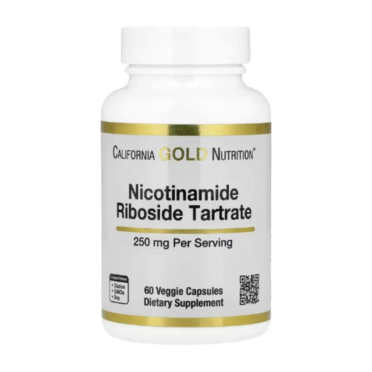 California Gold Nutrition, Nicotinamide Riboside Tartrate (NR), 250 mg, 60 Veggie Capsules in Pakistan