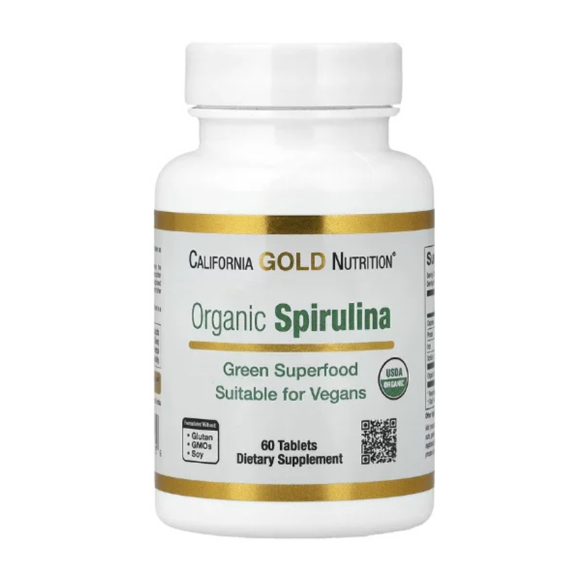 California Gold Nutrition, Organic Spirulina, 60 Tablets in Pakistan