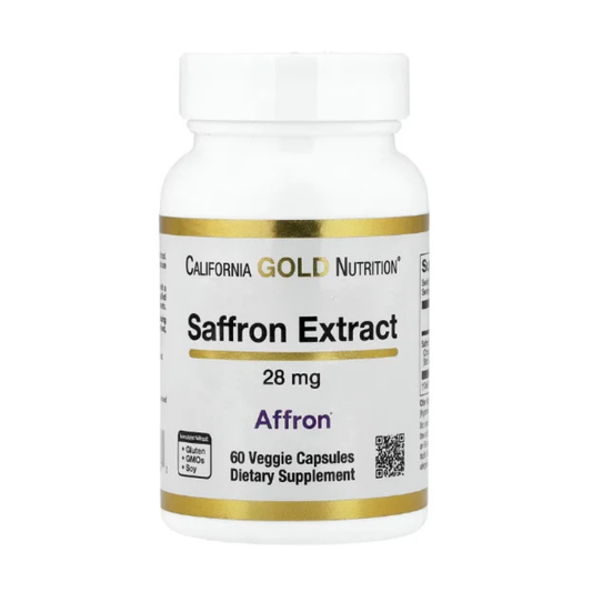 California Gold Nutrition, Saffron Extract with Affron®, 28 mg, 60 Veggie Capsules in Pakistan