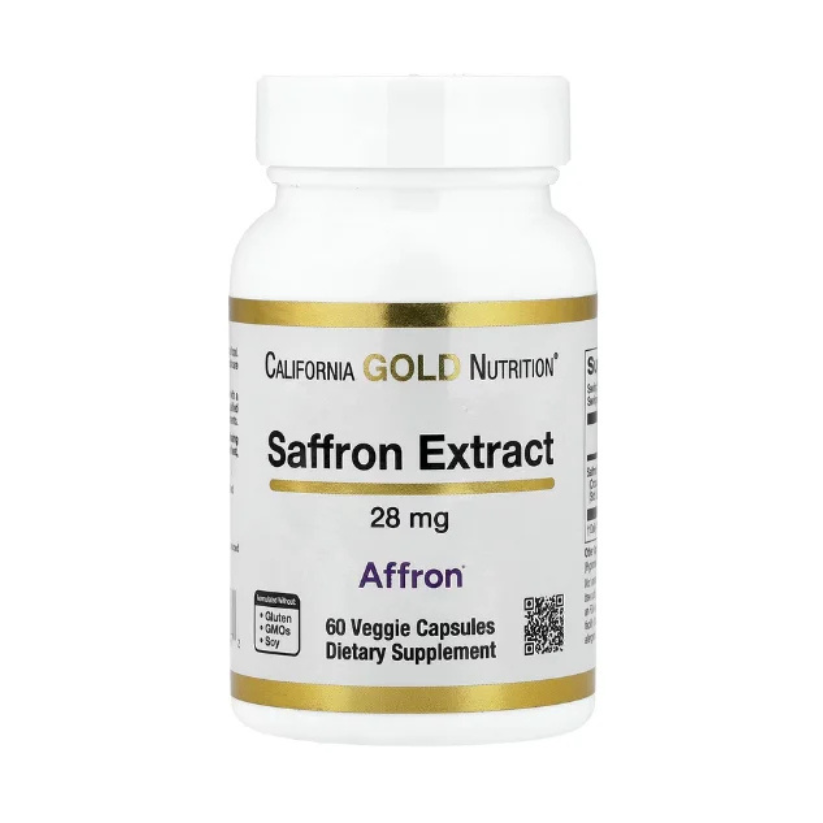 California Gold Nutrition, Saffron Extract with Affron®, 28 mg, 60 Veggie Capsules in Pakistan