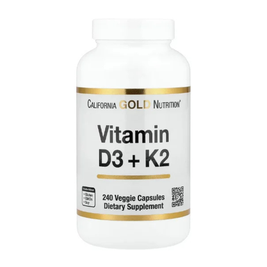 California Gold Nutrition, Vitamin D3 + K2, 240 Veggie Capsules in Pakistan