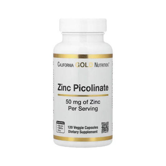 California Gold Nutrition, Zinc Picolinate, 50 mg, 120 Veggie Capsules in Pakistan
