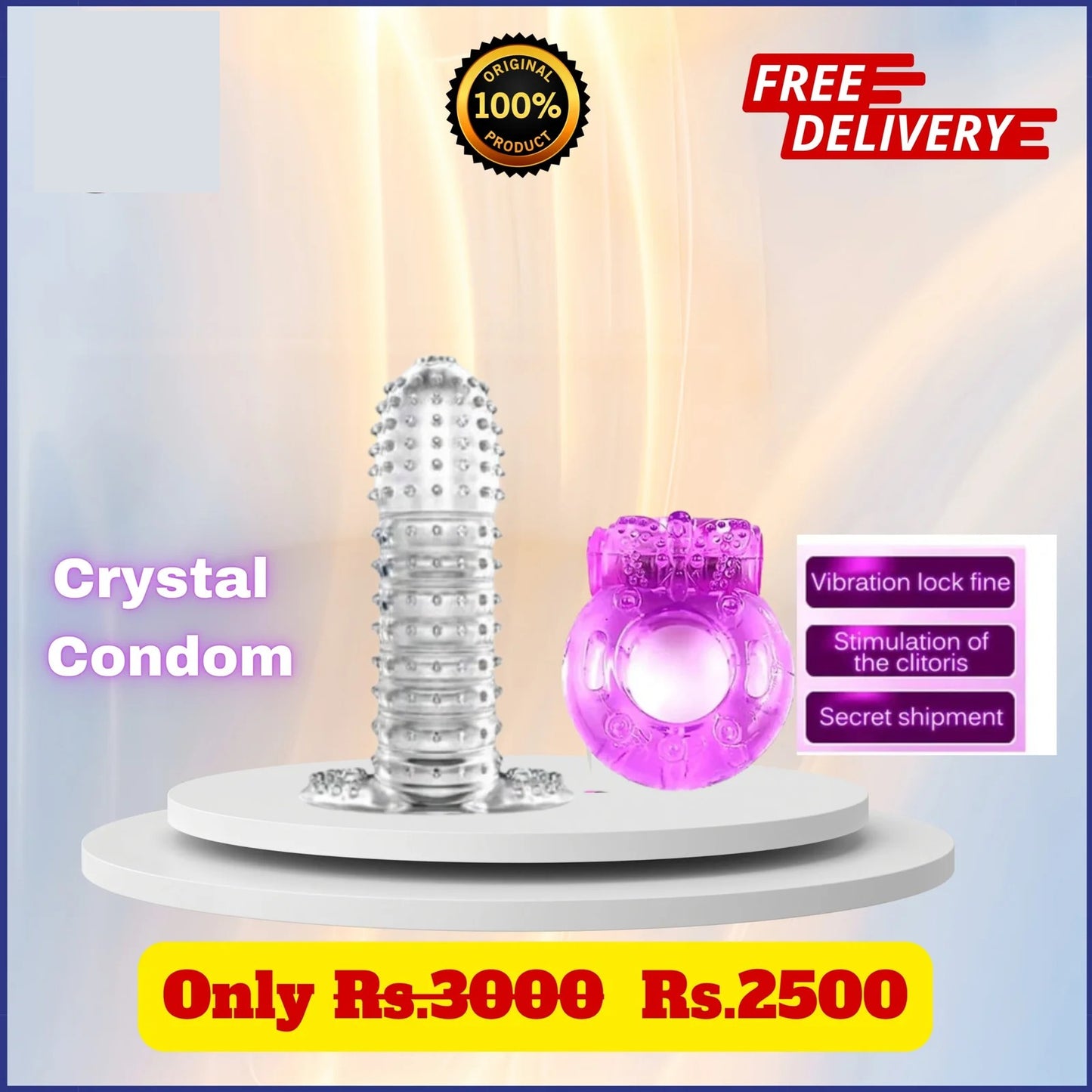 Crystal Condom + Vib ring