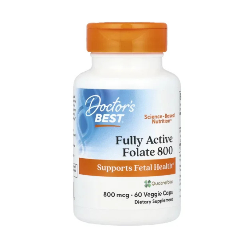 Doctor's Best, Fully Active Folate 800, 800 mcg, 60 Veggie Caps in Pakistan