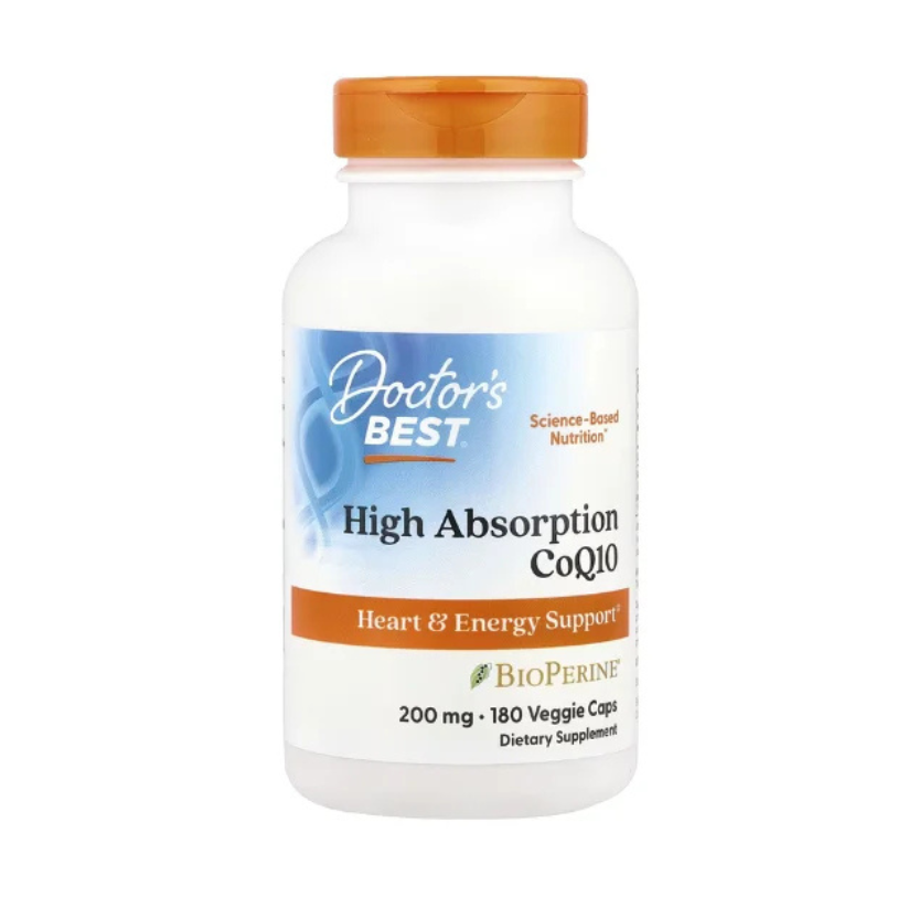 Doctor's Best, High Absorption CoQ10, 200 mg, 180 Veggie Caps in Pakistan
