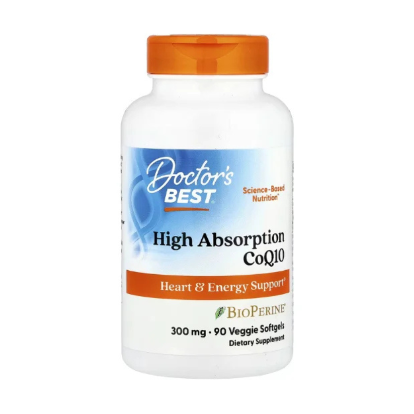 Doctor's Best, High Absorption CoQ10, 300 mg, 90 Veggie Softgels in Pakistan