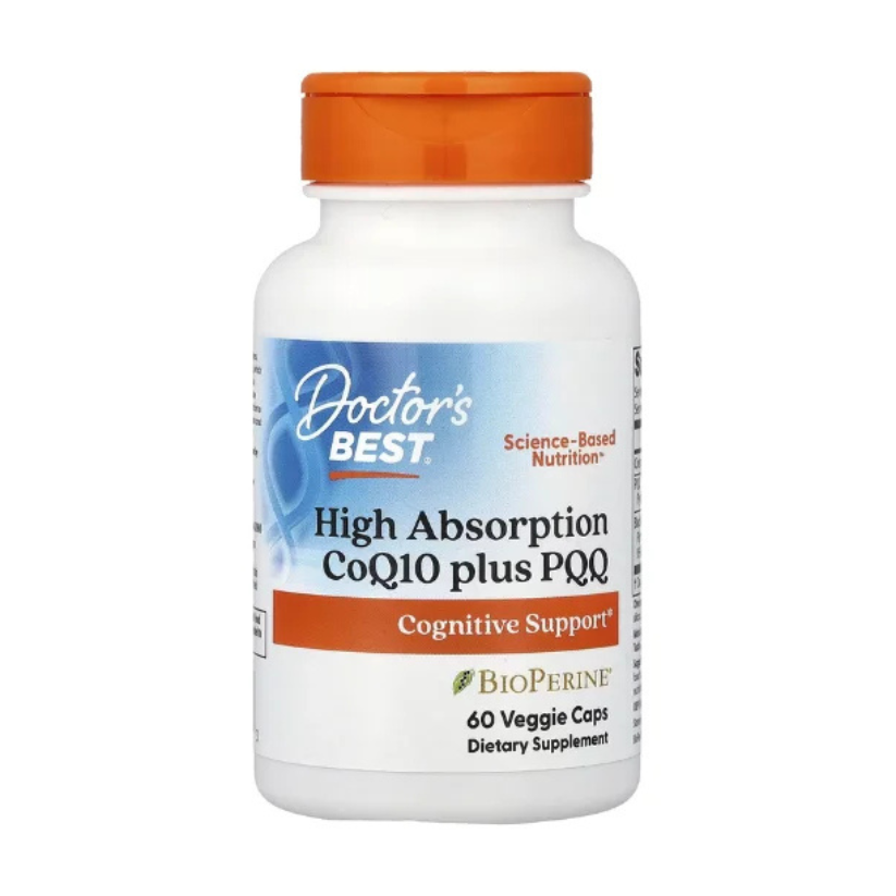 Doctor's Best, High Absorption CoQ10 Plus PQQ, 60 Veggie Caps in Pakistan