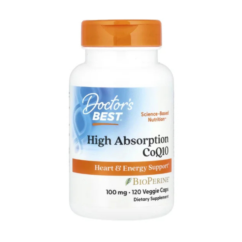 Doctor's Best, High Absorption CoQ10 with BioPerine®, 100 mg, 120 Caps in Pakistan